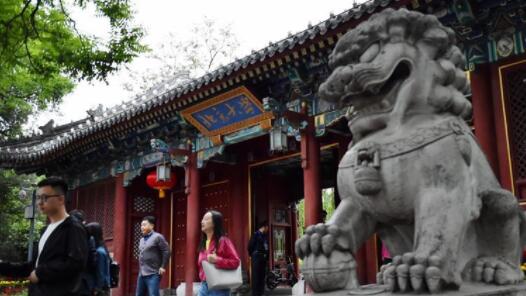 北京12所高校的大一新生参观游走颐和园、香山、圆明园等所在的“三山五园”地区